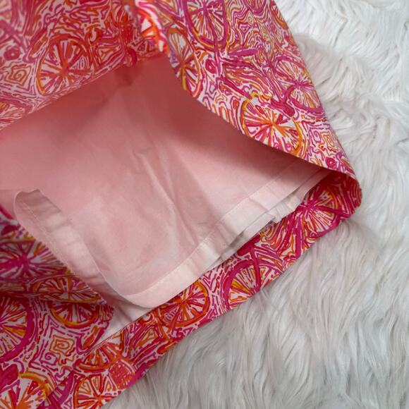 Lilly Pulitzer Women's Skirt Ten Speed Bicycle Print Skirt Size 8 Pink Resort - Picture 6 of 16
